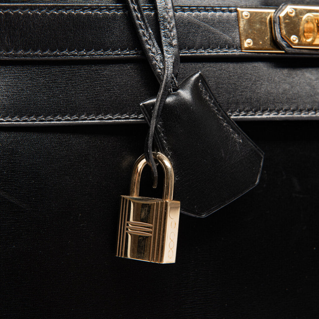 Hermes Black Box Calf Sellier Kelly 32 (1996)