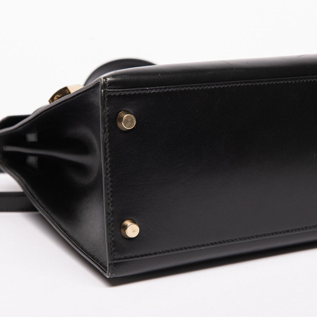 Hermes Black Box Calf Sellier Kelly 32 (1996)