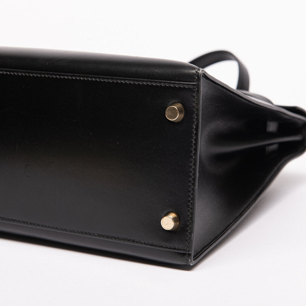 Hermes Black Box Calf Sellier Kelly 32 (1996)