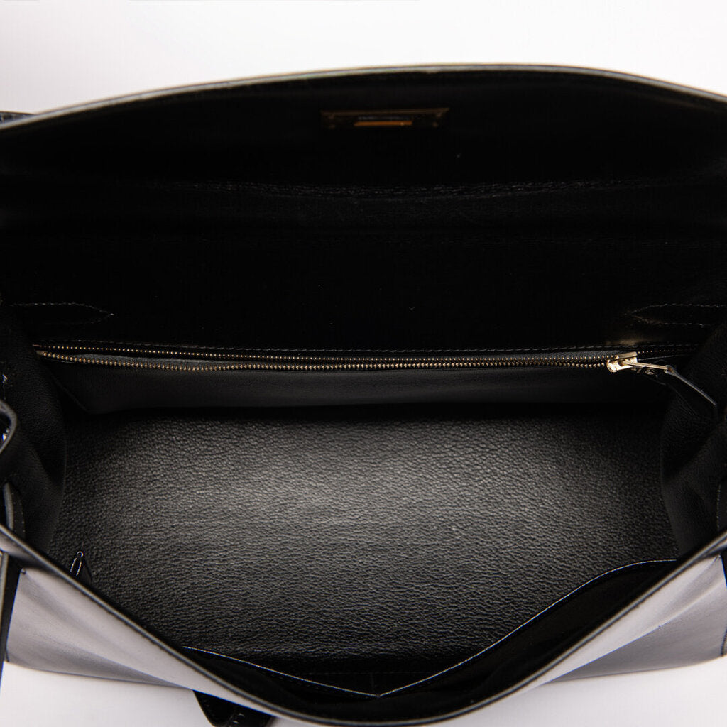 Hermes Black Box Calf Sellier Kelly 32 (1996)