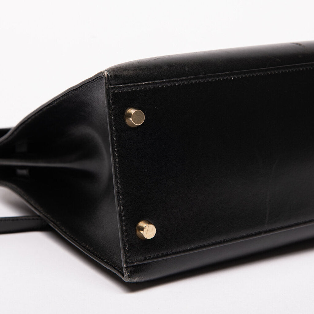 Hermes Black Box Calf Sellier Kelly 32 (1998)