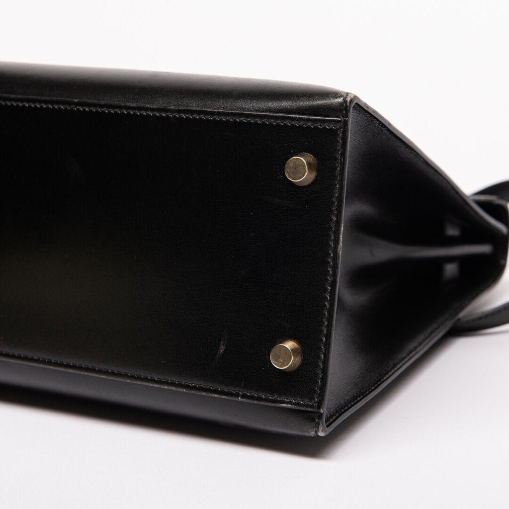 Hermes Black Box Calf Sellier Kelly 32 (1998)