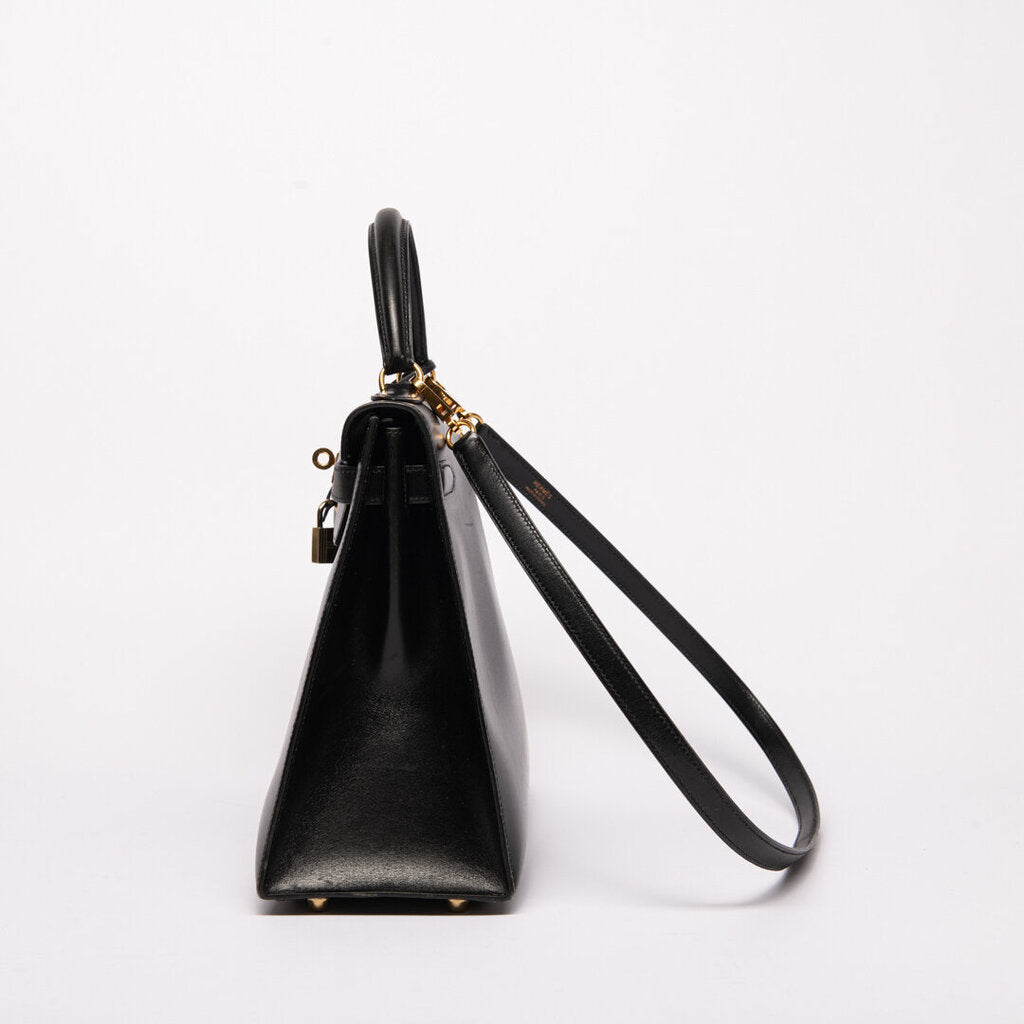 Hermes Black Box Calf Sellier Kelly 32 (1998)