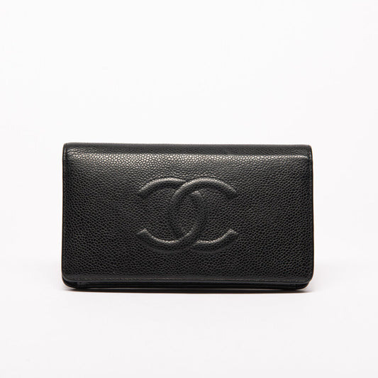 Chanel Black Caviar Timeless Wallet