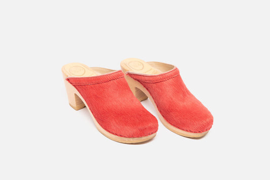 No.6 Store Red Cowhide Clog