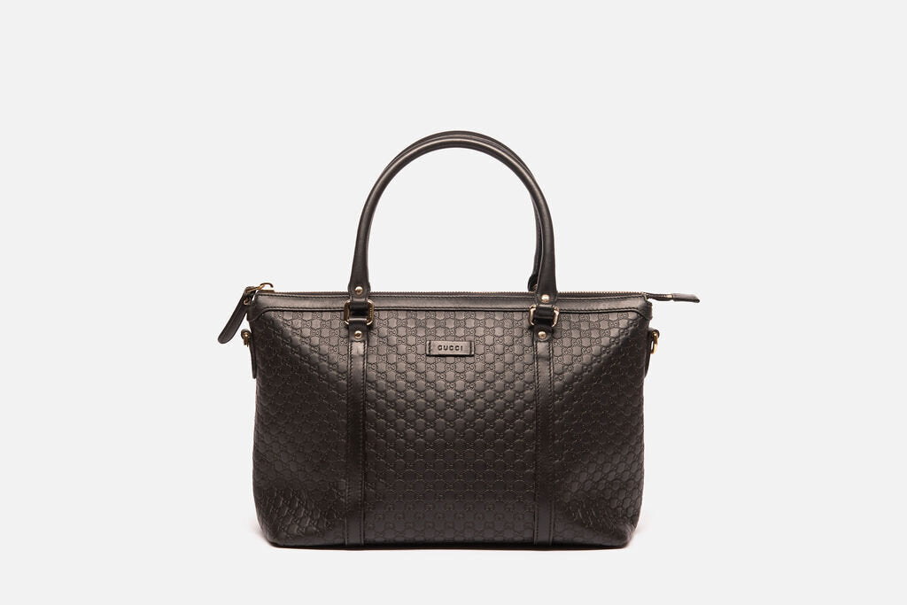 Gucci Guccissima 2Way Tote Black