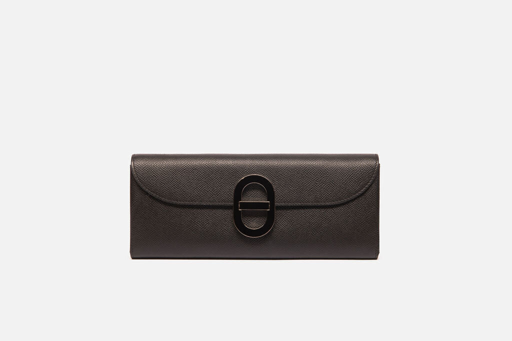 Hermes Black Epsom Mailon Wallet To Go