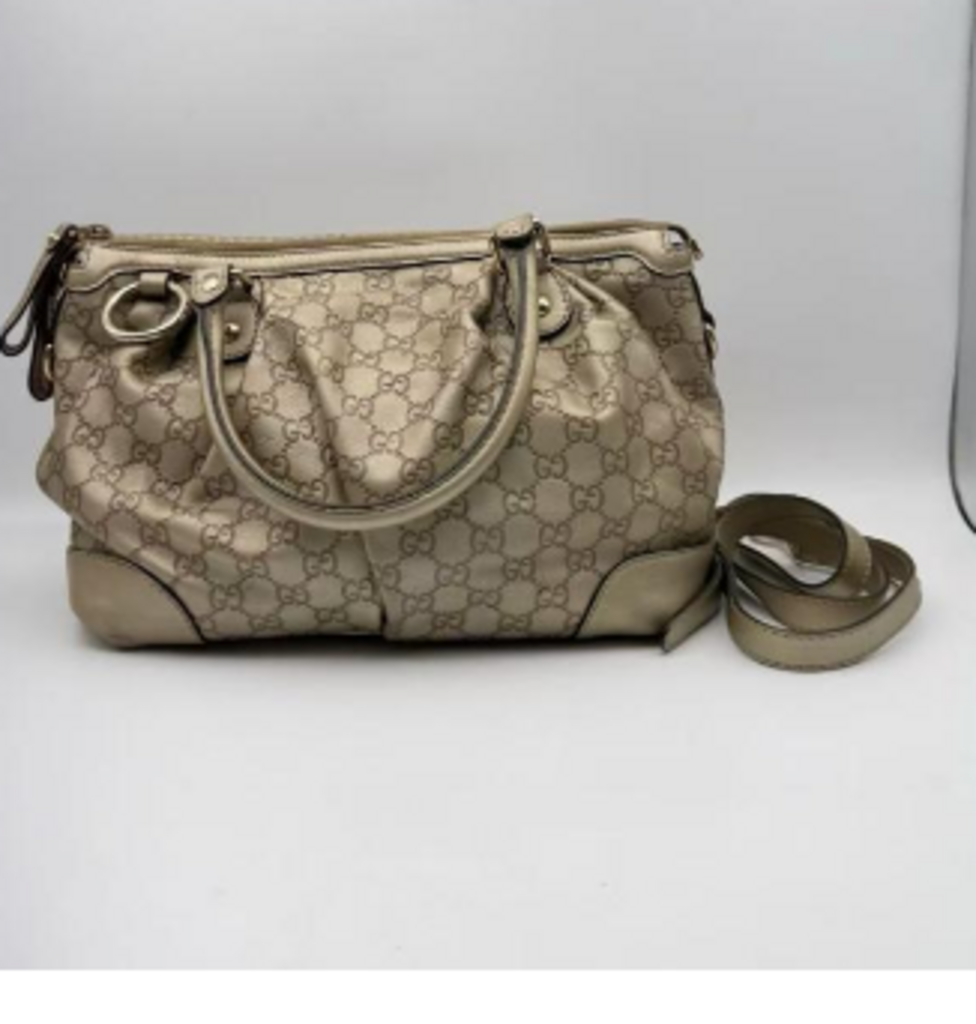 Bronzey Gold Monogram Sukey Bag
