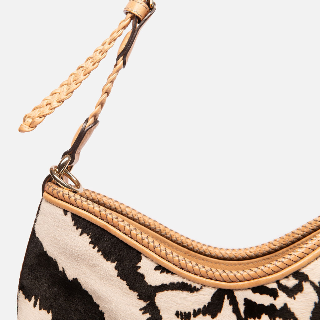 Gucci Zebra Canvas Shoulder Bag