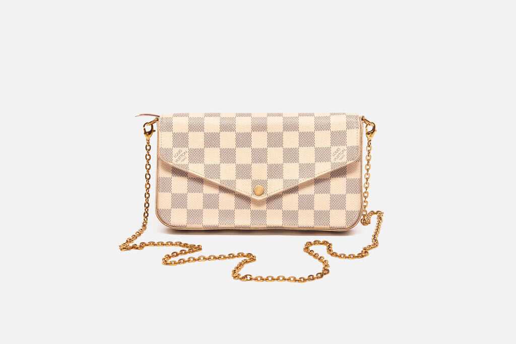 Damier Azure Felicie Pochette Bag