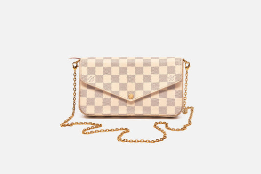 Damier Azure Felicie Pochette Bag