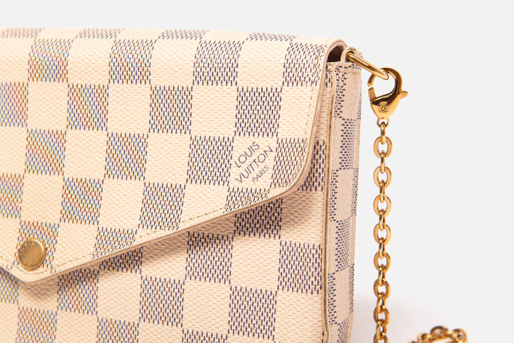 Damier Azure Felicie Pochette Bag