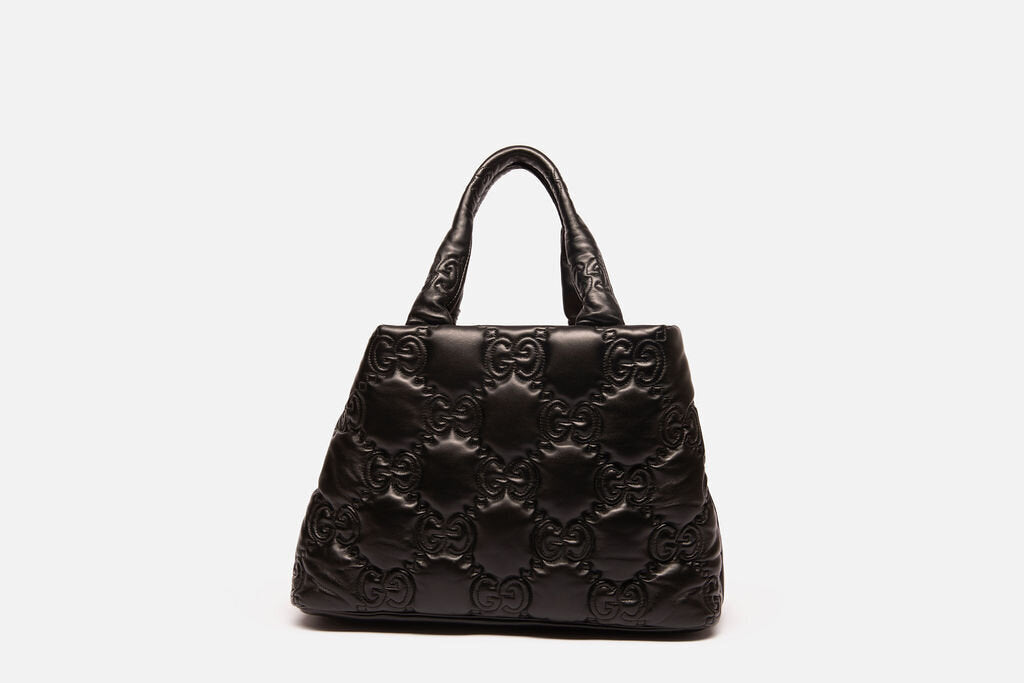 Gucci Black Matellase Tote