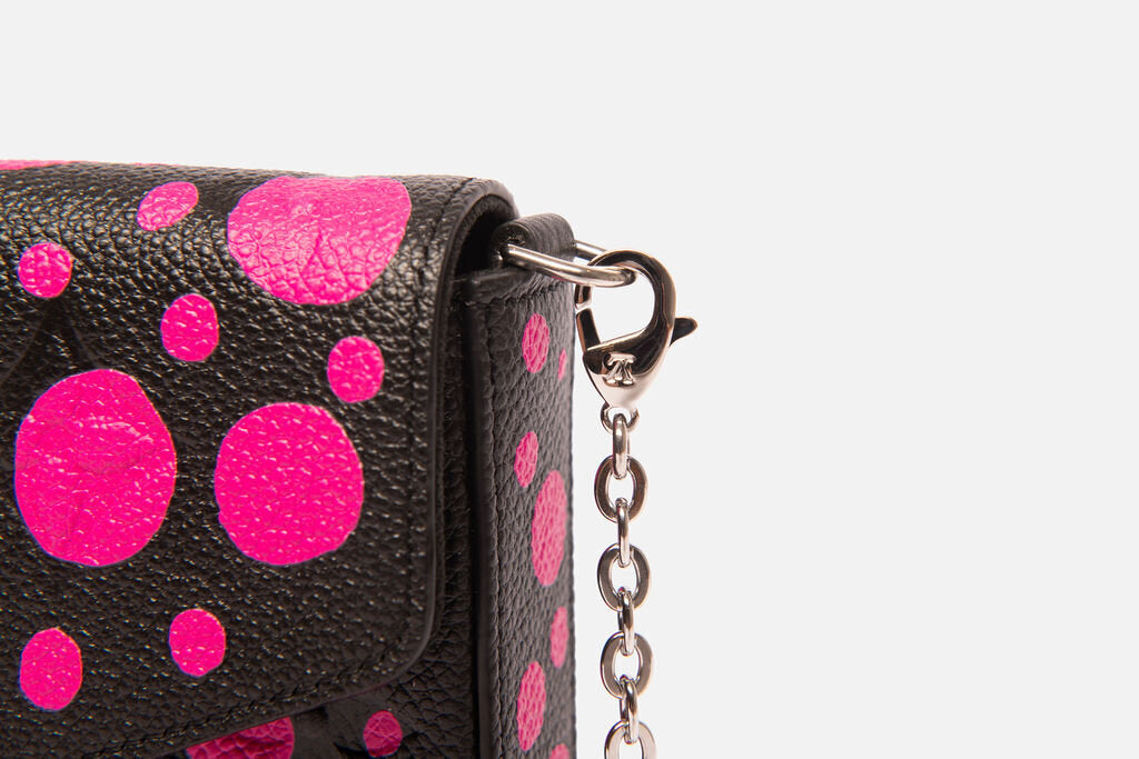 Louis Vuitton Black & Fuchsia Polka Dot Empreinte Felicie