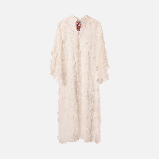 La Vie White Lace Caftan