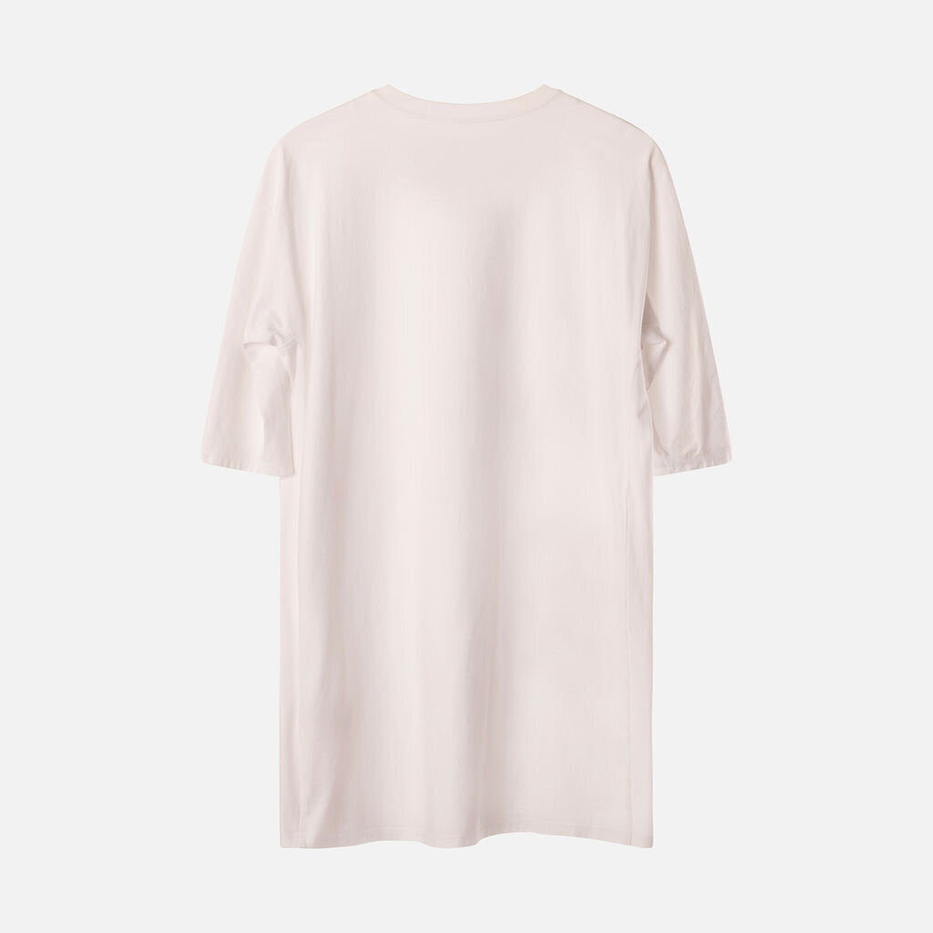 Hermes White Cotton Embroidered Pocket Shirt Dress