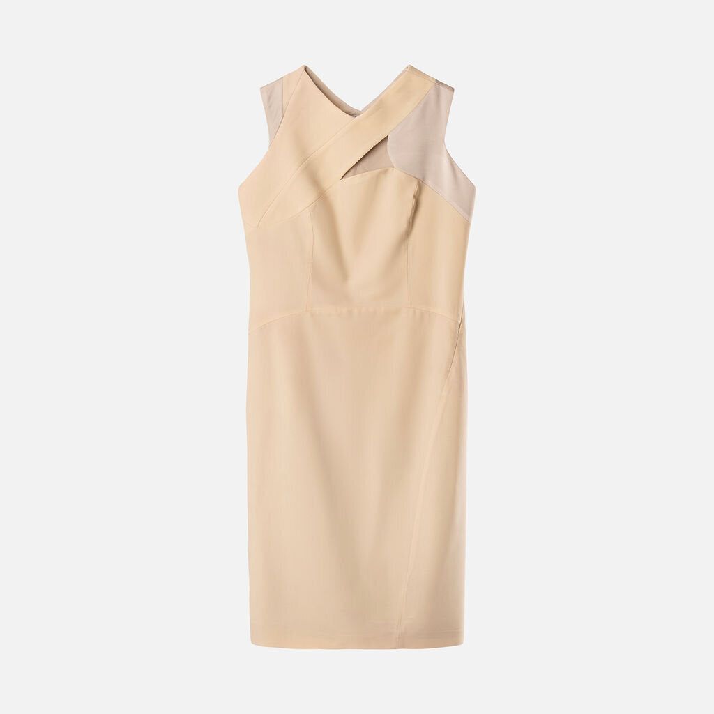 Narciso Rodriguez Cream Wool & Silk Lined Dress