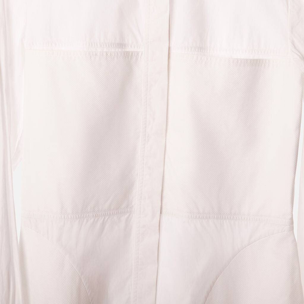 Stella McCartney White Cotton Paneled Shirt Dress
