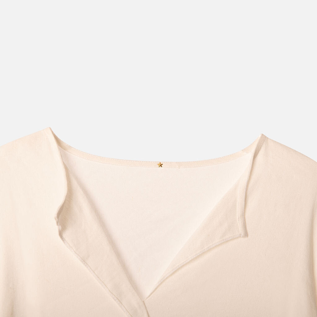 Peter Cohen White Linen Blend Midi Dress