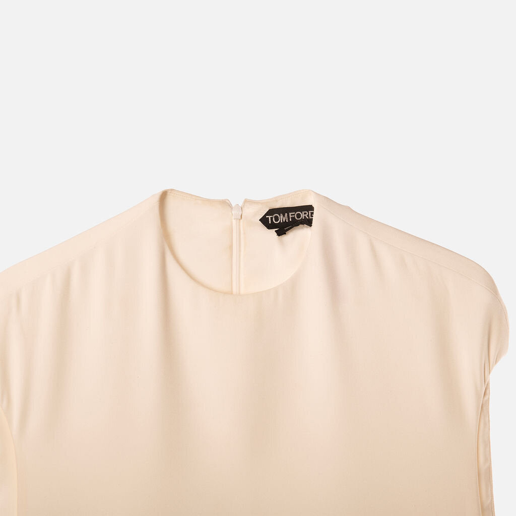 Tom Ford White High Slit Dress