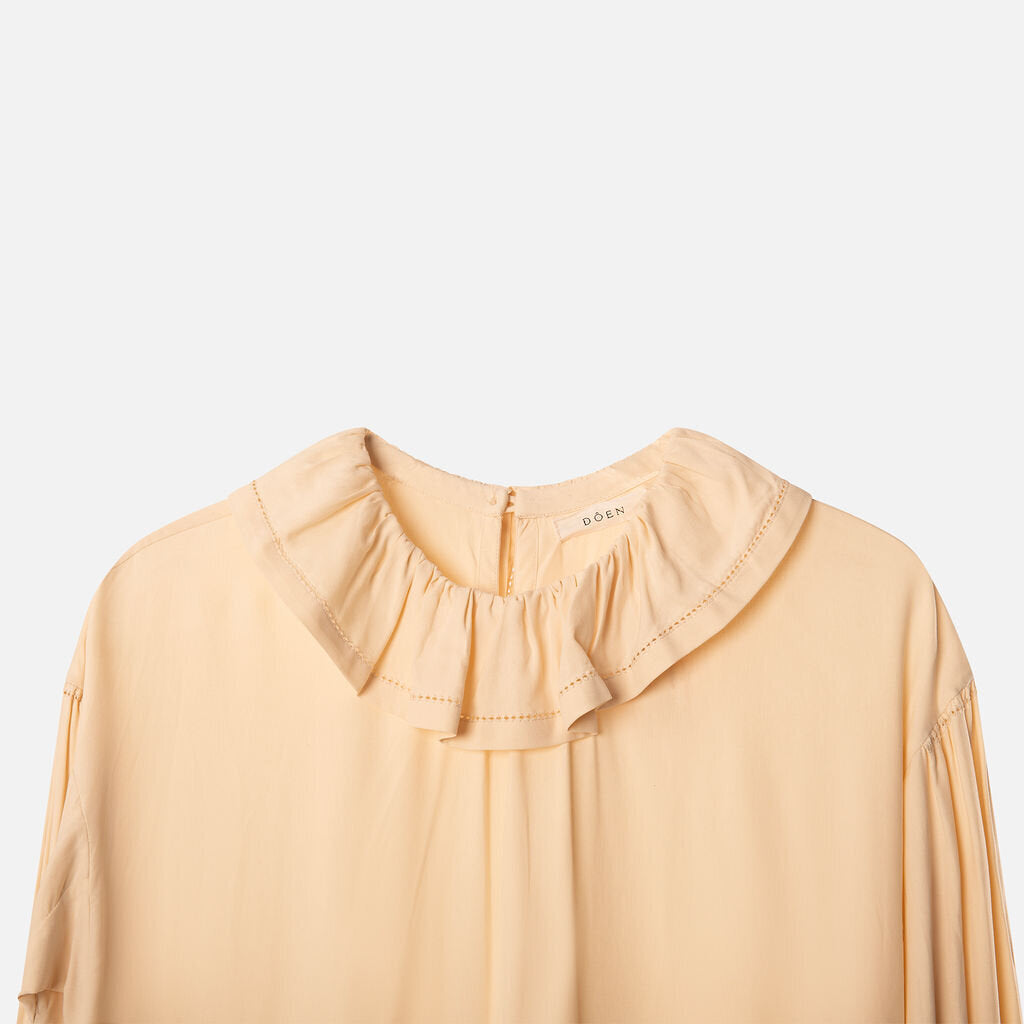 Doen Cream Silk Dress
