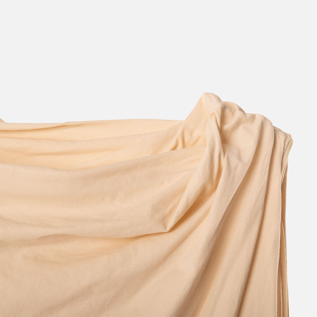 Rick Owens Cream Cowl Neck Mini Dress