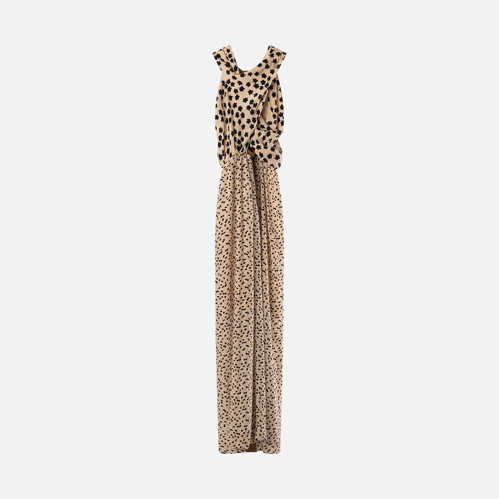 Balenciaga Cream Silk Drape Dress (2011)
