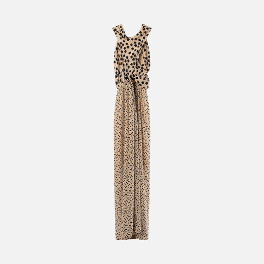 Balenciaga Cream Silk Drape Dress (2011)