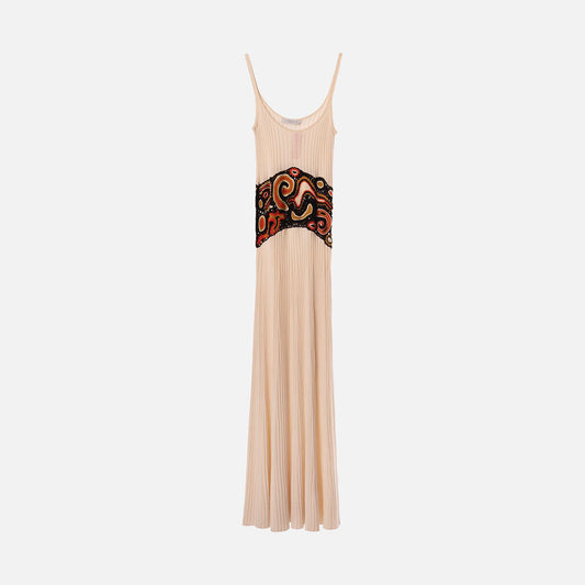 Gabriela Hearst Ivory Cashmere Blend Crochet Maxi Dress