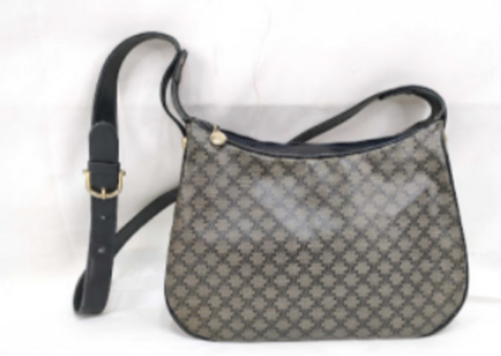 Gray & Brown Macadam Shoulder Bag