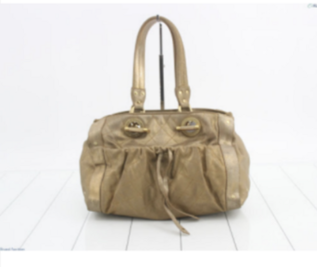 Gold Leather Shoulder Bag
