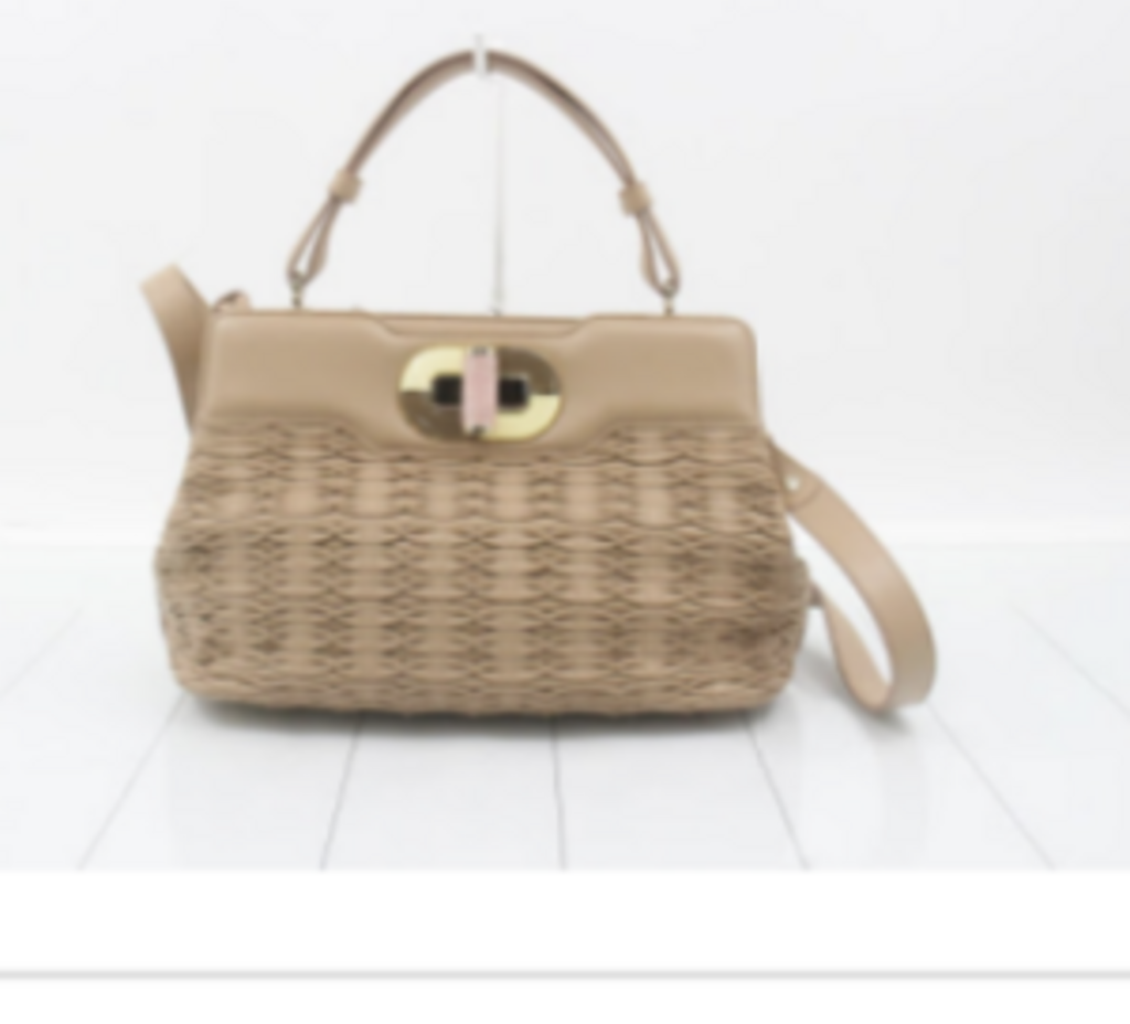 Tan Ruched Isabella Top Handle Bag