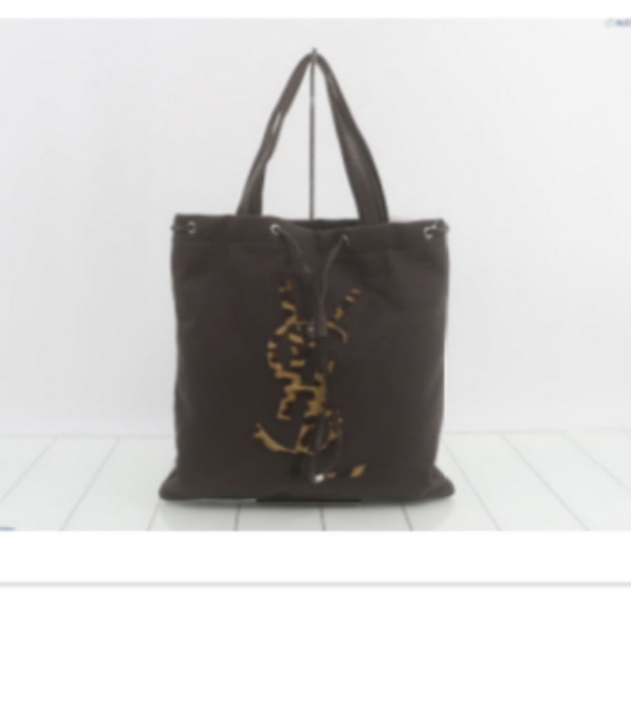 Black Cassandra Tote w/Leopard Print