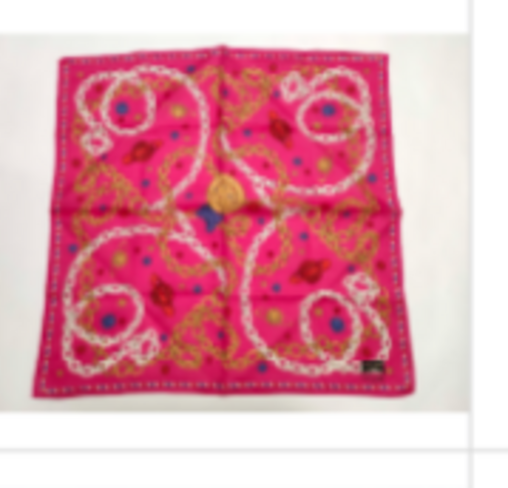 Hot Pink Chain Print Scarf