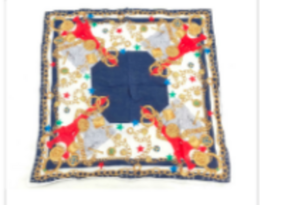 Navy & Red Eiffel Tower Scarf