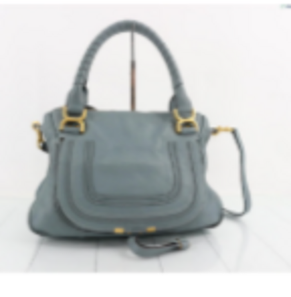 Blue Leather Marcie Bag