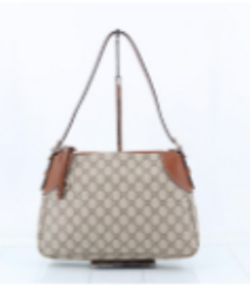 Tan Monogram Shoulder Bag