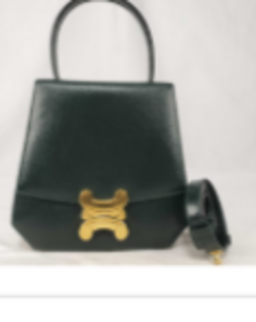 Black Triomphe Top Handle Bag