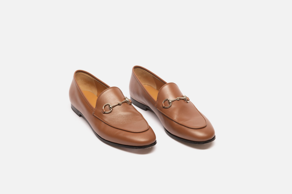 Gucci Brown Leather Horsebit Loafer