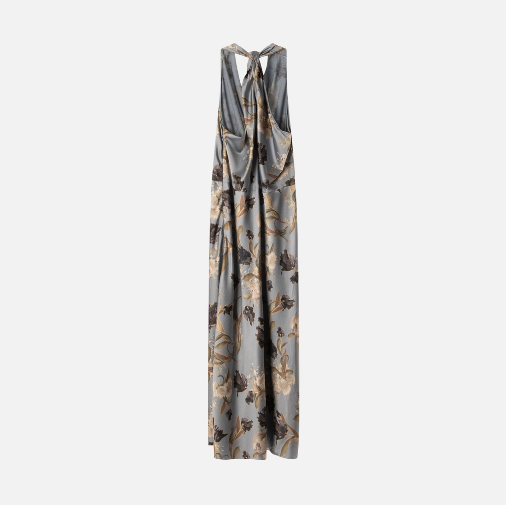 Vince Blue Floral Poly Maxi Dress (NWT 395)