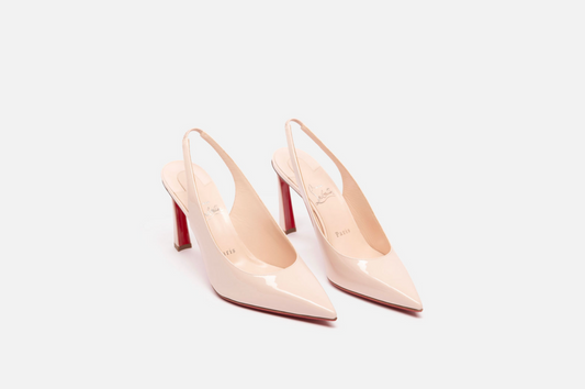Christian Louboutin Pale Pink Slingback Pumps
