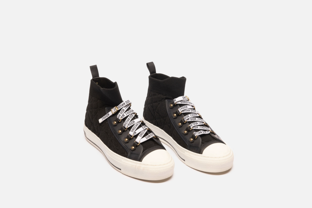 Dior Black "Walk'n'Dior" High Top Sneakers