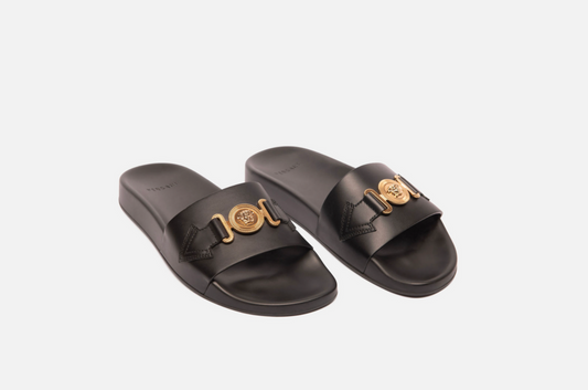 Versace Black Medusa Biggie Pool Slides