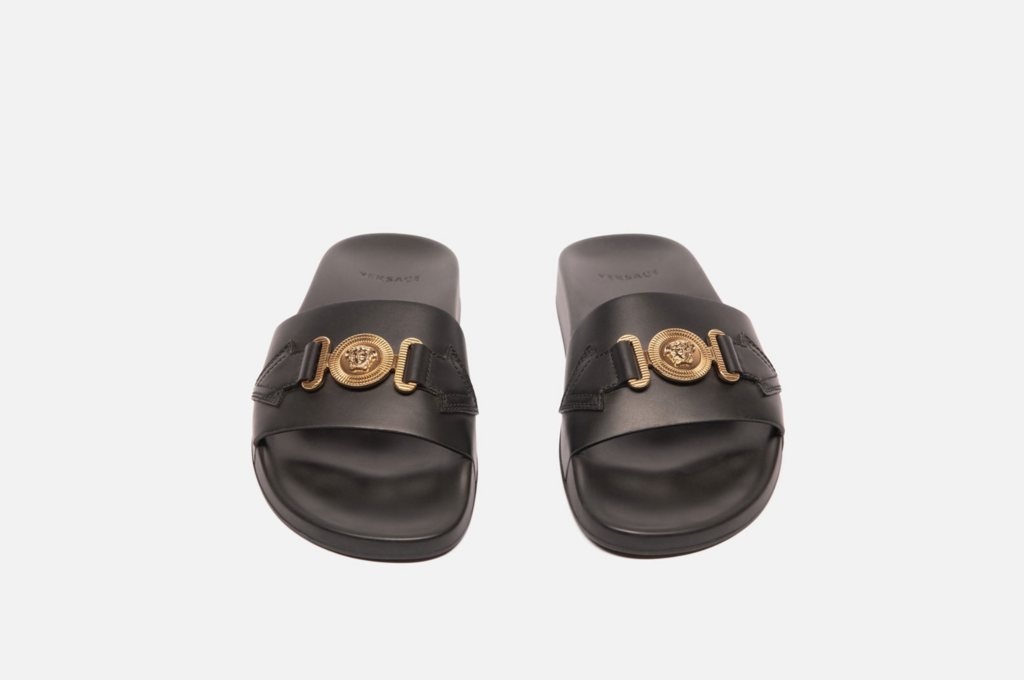 Versace Black Medusa Biggie Pool Slides