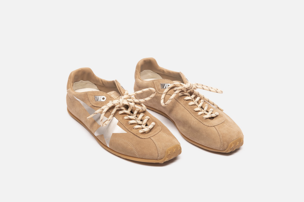 Golden Goose Tan Suede Sneakers