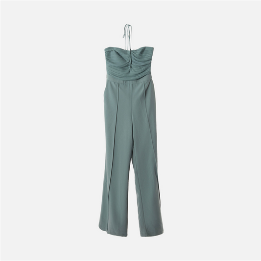 Jonathan Simkhai Blue Poly Halter Jumpsuit (NWT)