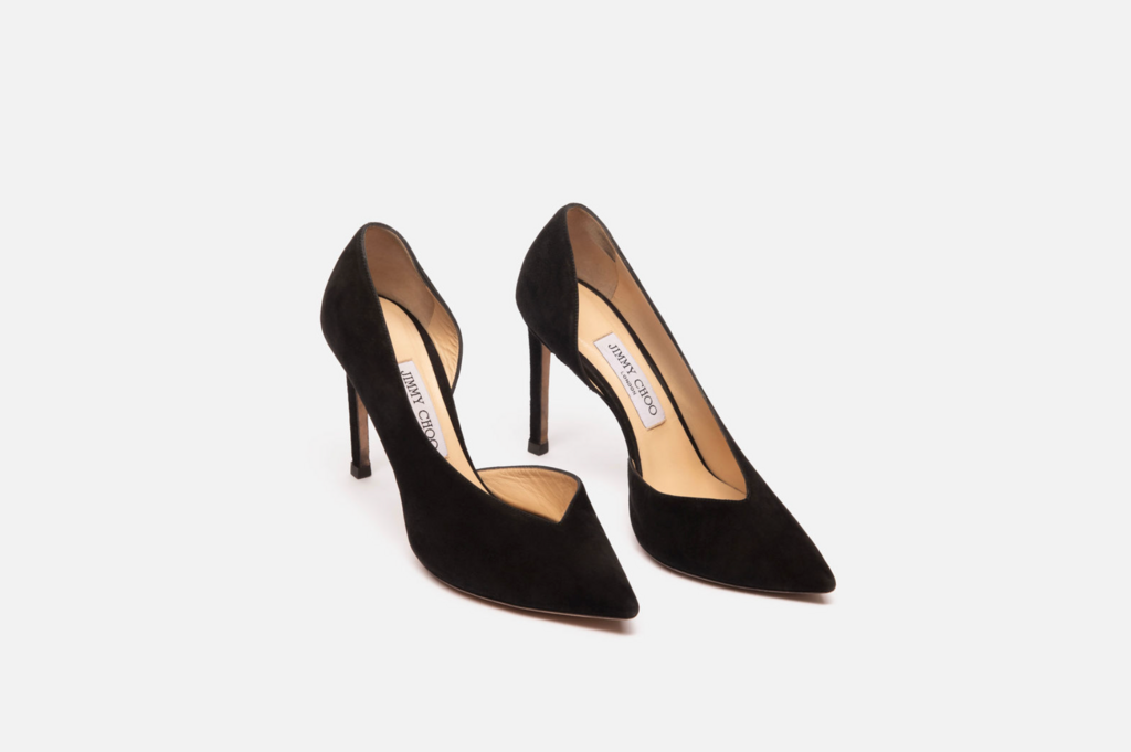 Jimmy Choo Black Suede Pumps