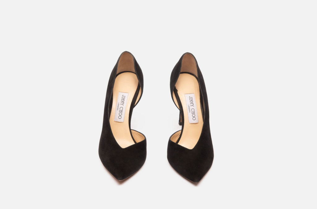 Jimmy Choo Black Suede Pumps