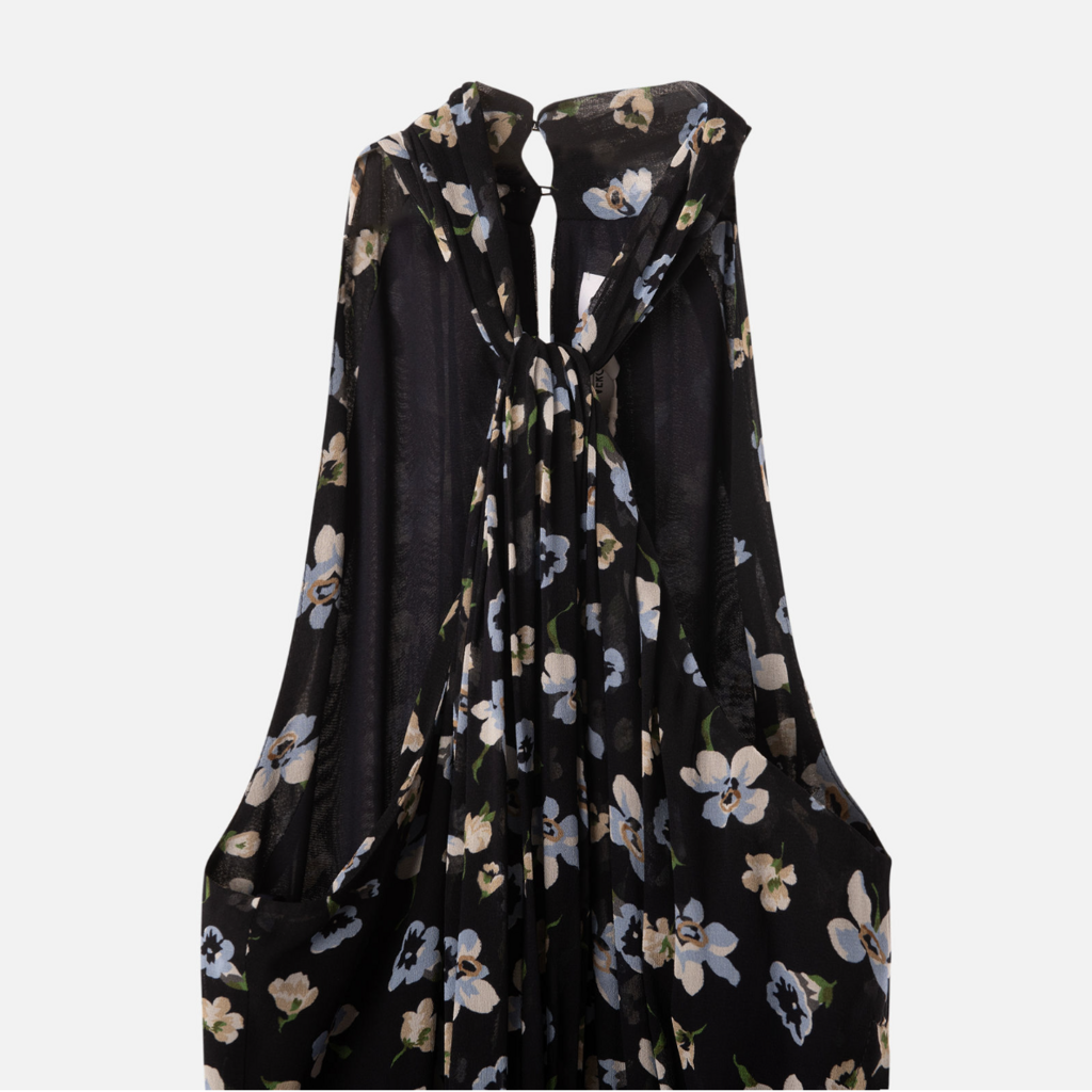 Veronica Beard Navy/Multi Floral Silk Maxi Dress (NWT $998)