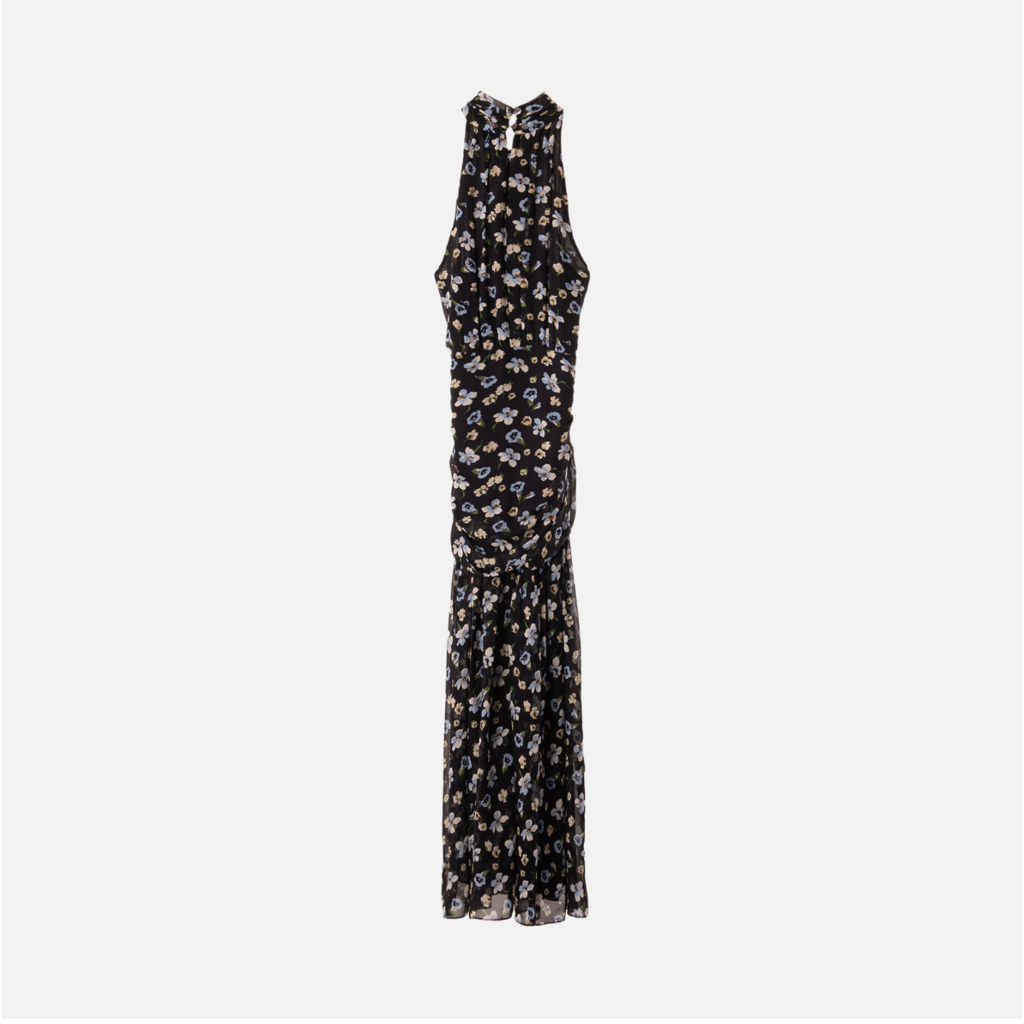 Veronica Beard Navy/Multi Floral Silk Maxi Dress (NWT $998)